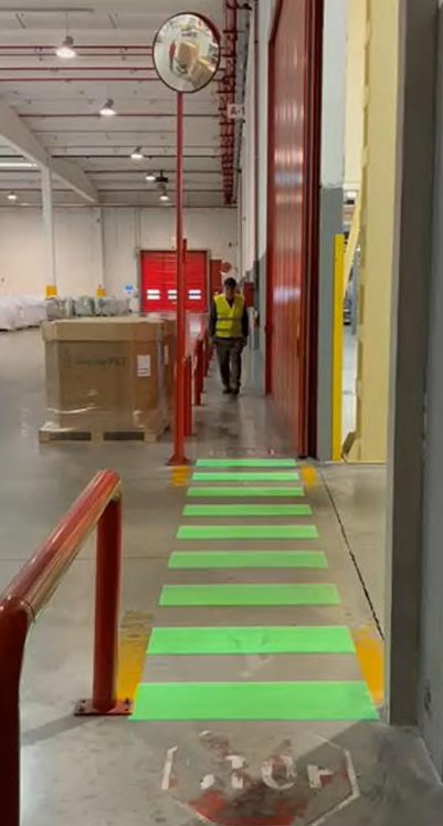 Passage piéton lumineux vert